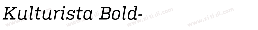 Kulturista Bold字体转换